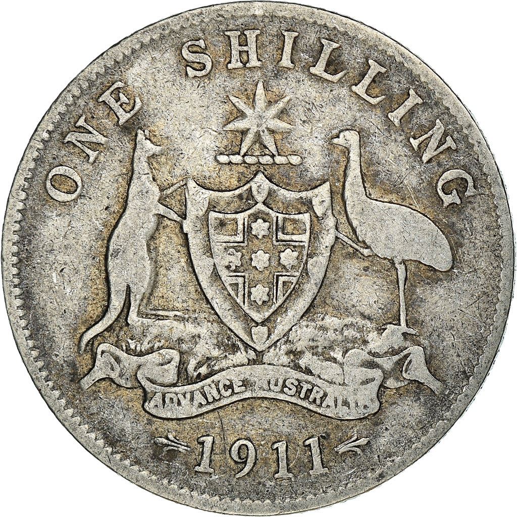 United Kingdom | British 1 Shilling Coin | Silver | King George V | KM816 | 1911 - 1919