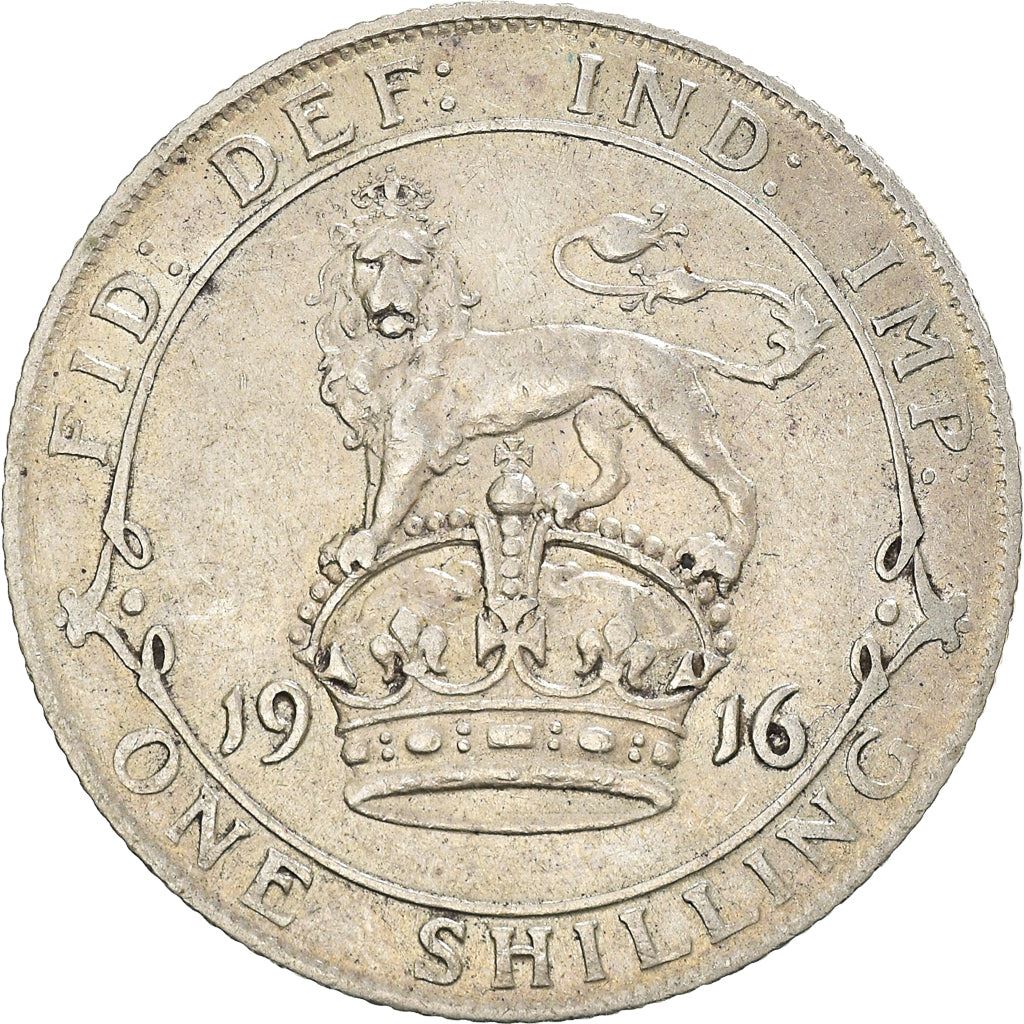 United Kingdom | British 1 Shilling Coin | Silver | King George V | KM816 | 1911 - 1919