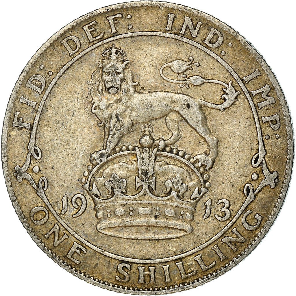 United Kingdom | British 1 Shilling Coin | Silver | King George V | KM816 | 1911 - 1919