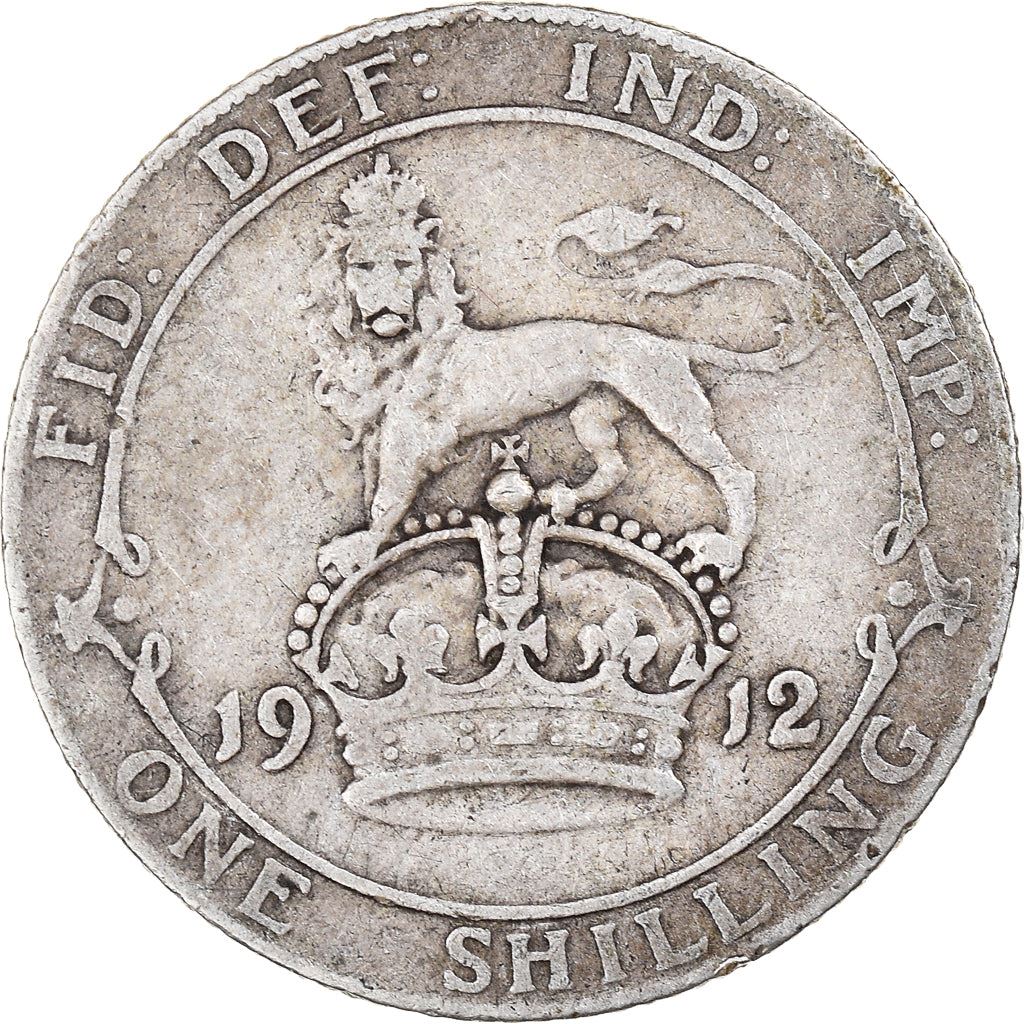 United Kingdom | British 1 Shilling Coin | Silver | King George V | KM816 | 1911 - 1919