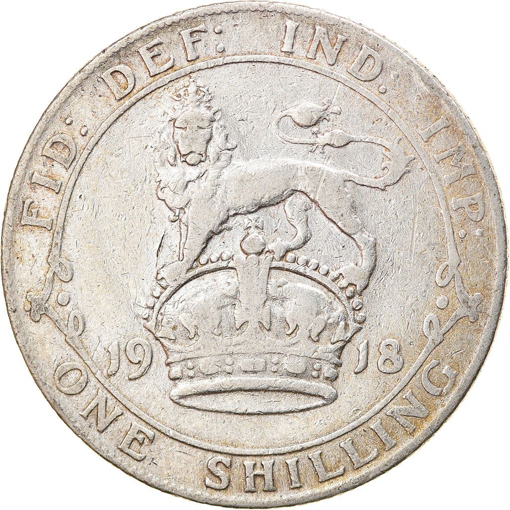 United Kingdom | British 1 Shilling Coin | Silver | King George V | KM816 | 1911 - 1919