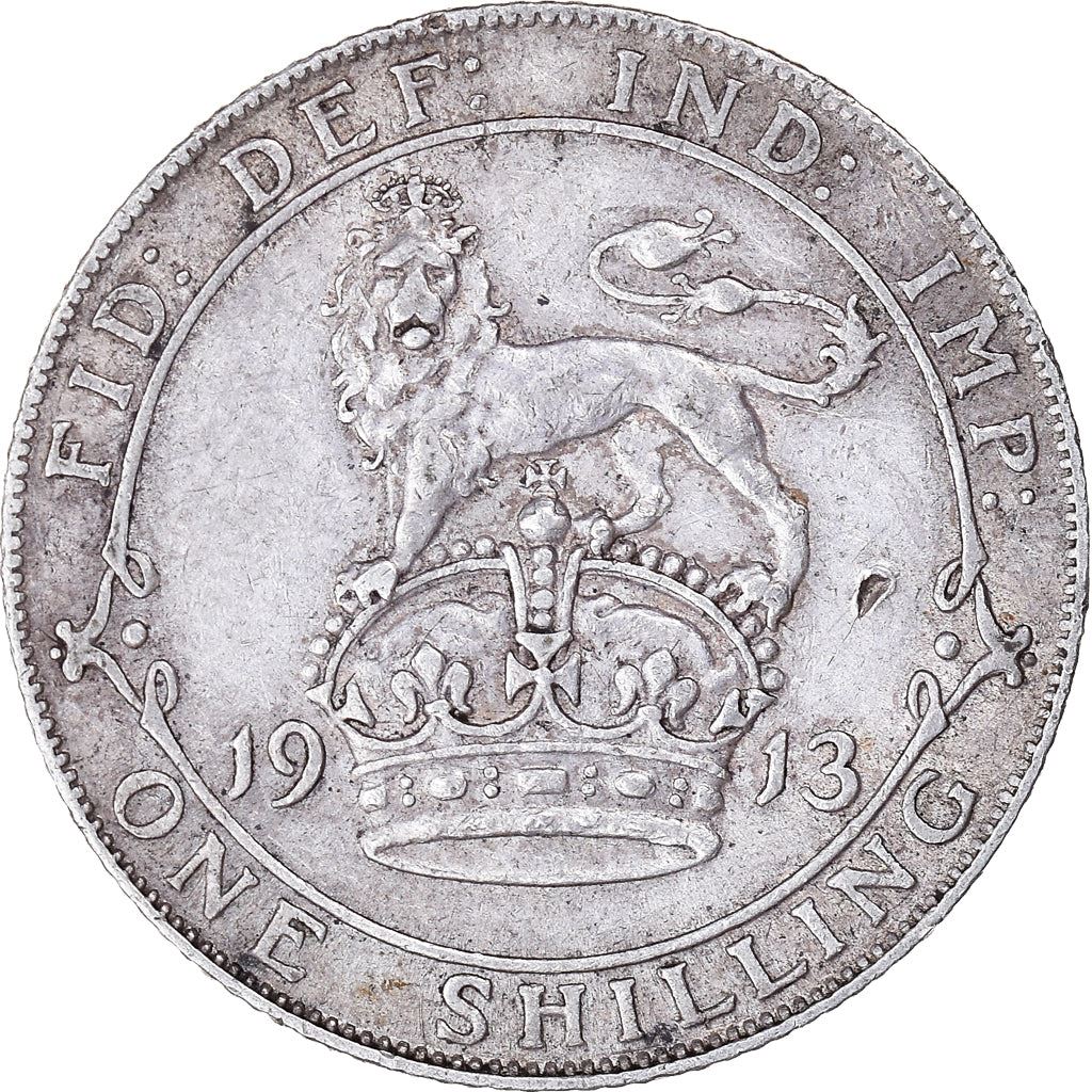 United Kingdom | British 1 Shilling Coin | Silver | King George V | KM816 | 1911 - 1919