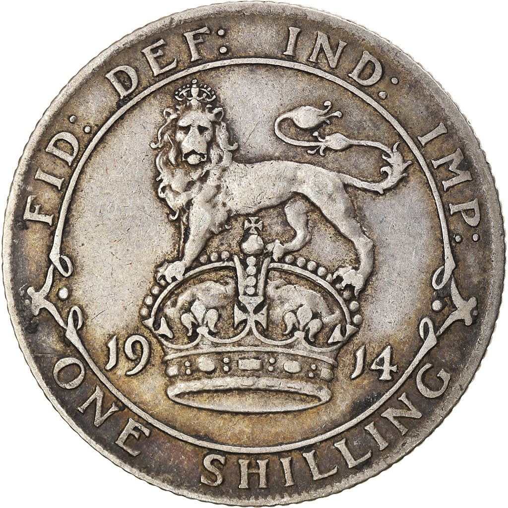 United Kingdom | British 1 Shilling Coin | Silver | King George V | KM816 | 1911 - 1919