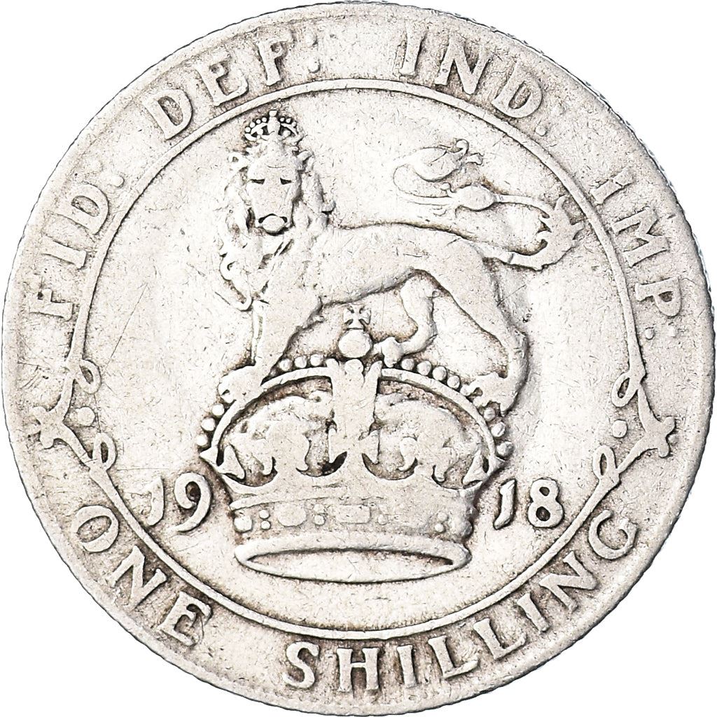 United Kingdom | British 1 Shilling Coin | Silver | King George V | KM816 | 1911 - 1919