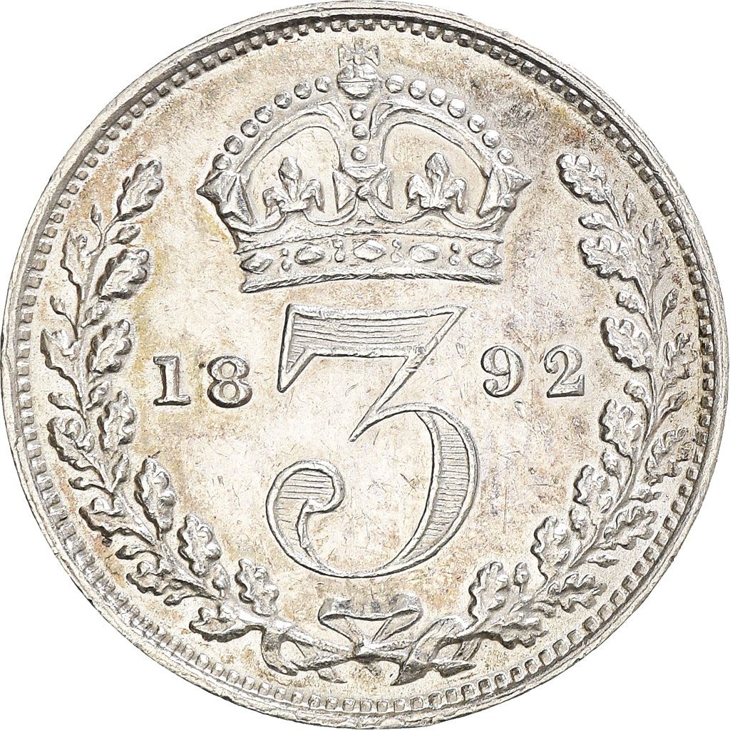 United Kingdom | British 3 Pence Coin | Queen Victoria | Silver | KM758 | 1887 - 1893