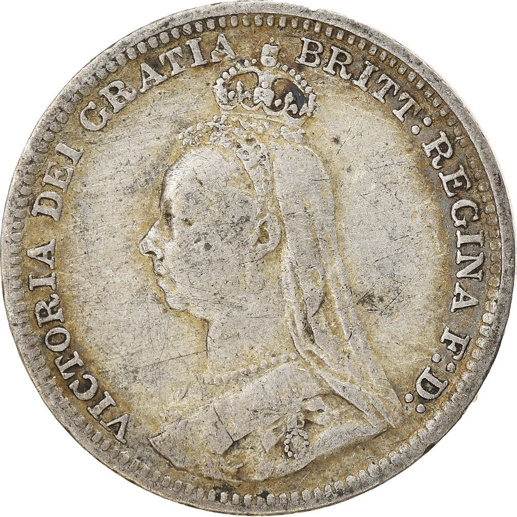 United Kingdom | British 3 Pence Coin | Queen Victoria | Silver | KM758 | 1887 - 1893