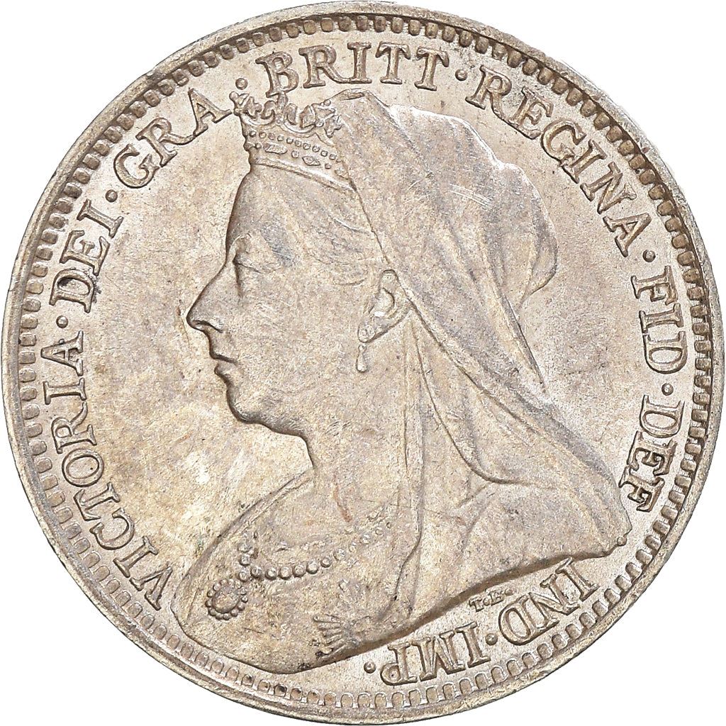 United Kingdom | British 3 Pence Coin | Silver | Queen Victoria | KM777 | 1893 - 1901