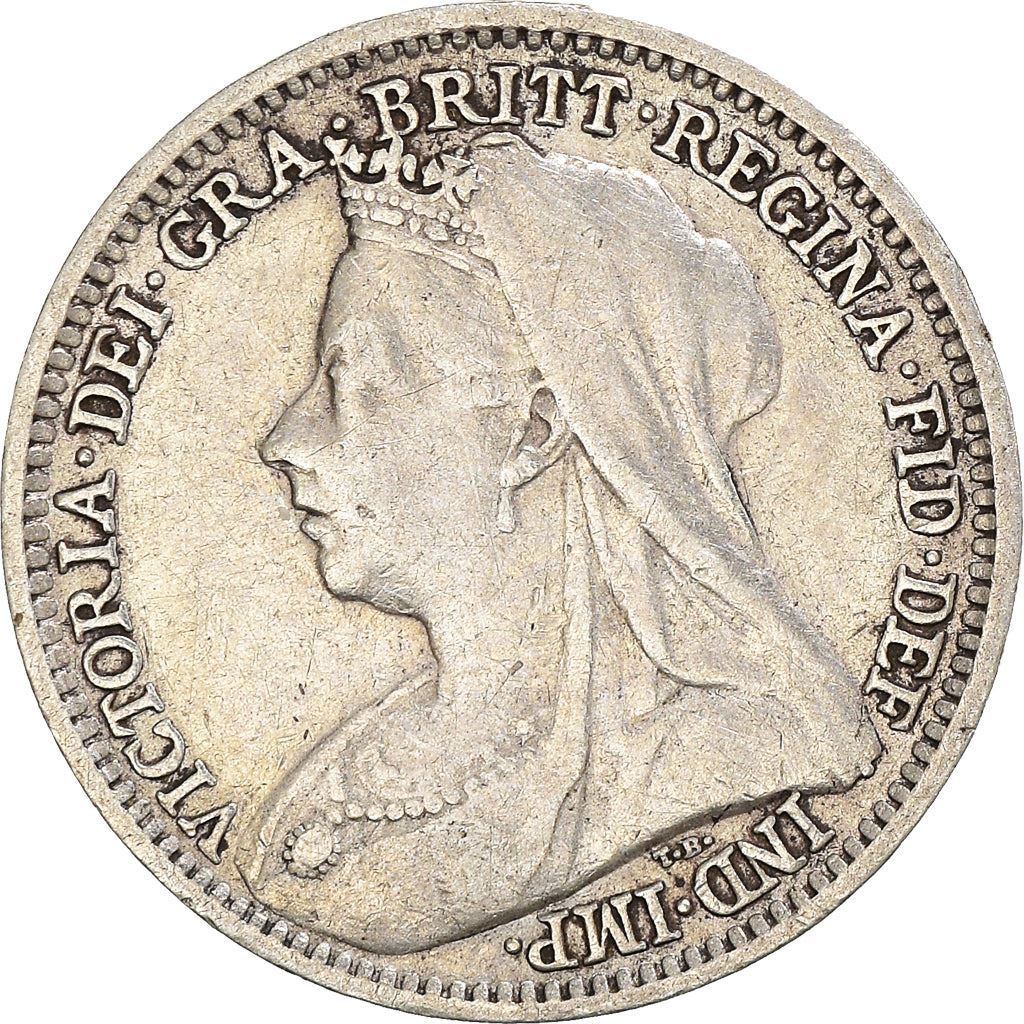 United Kingdom | British 3 Pence Coin | Silver | Queen Victoria | KM777 | 1893 - 1901