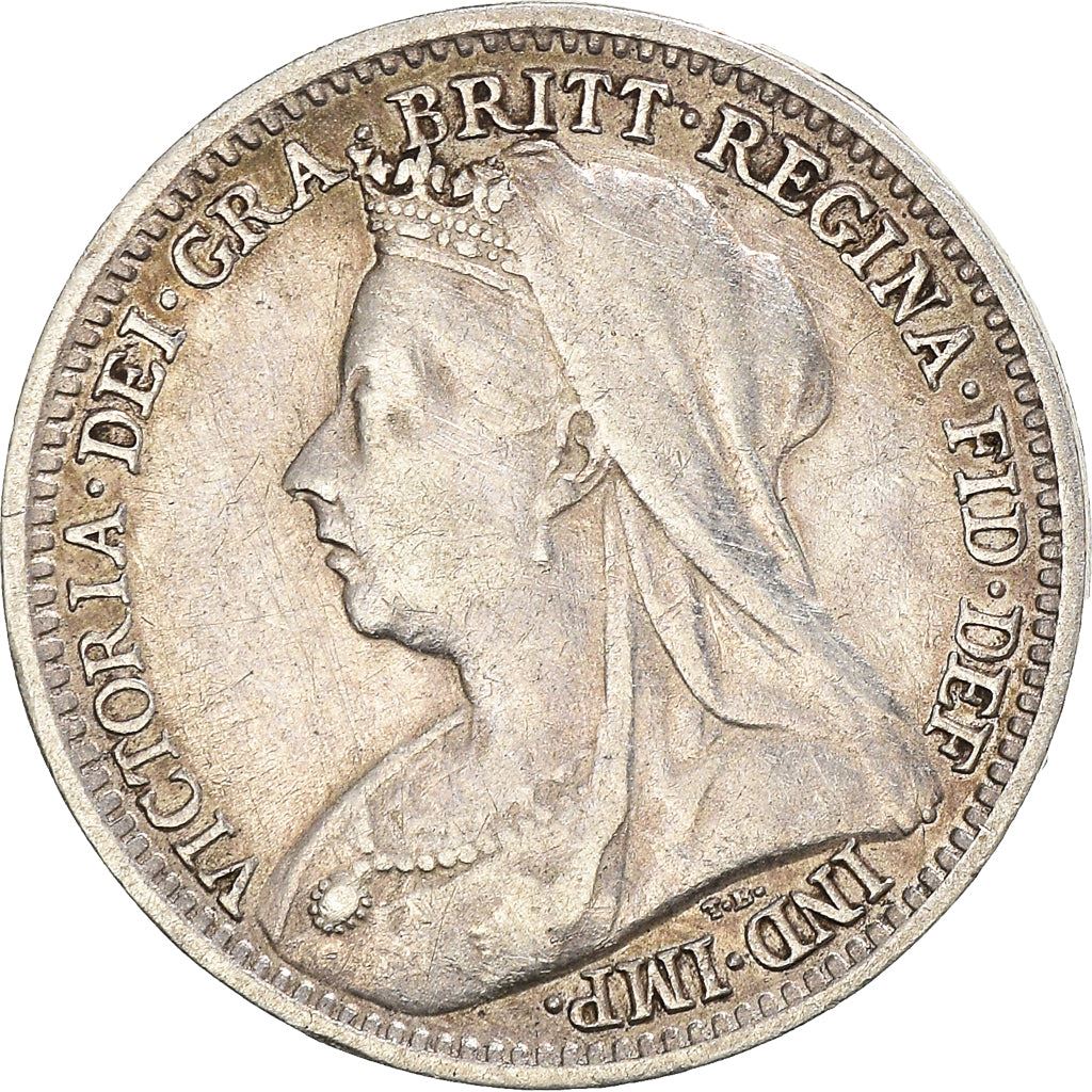 United Kingdom | British 3 Pence Coin | Silver | Queen Victoria | KM777 | 1893 - 1901