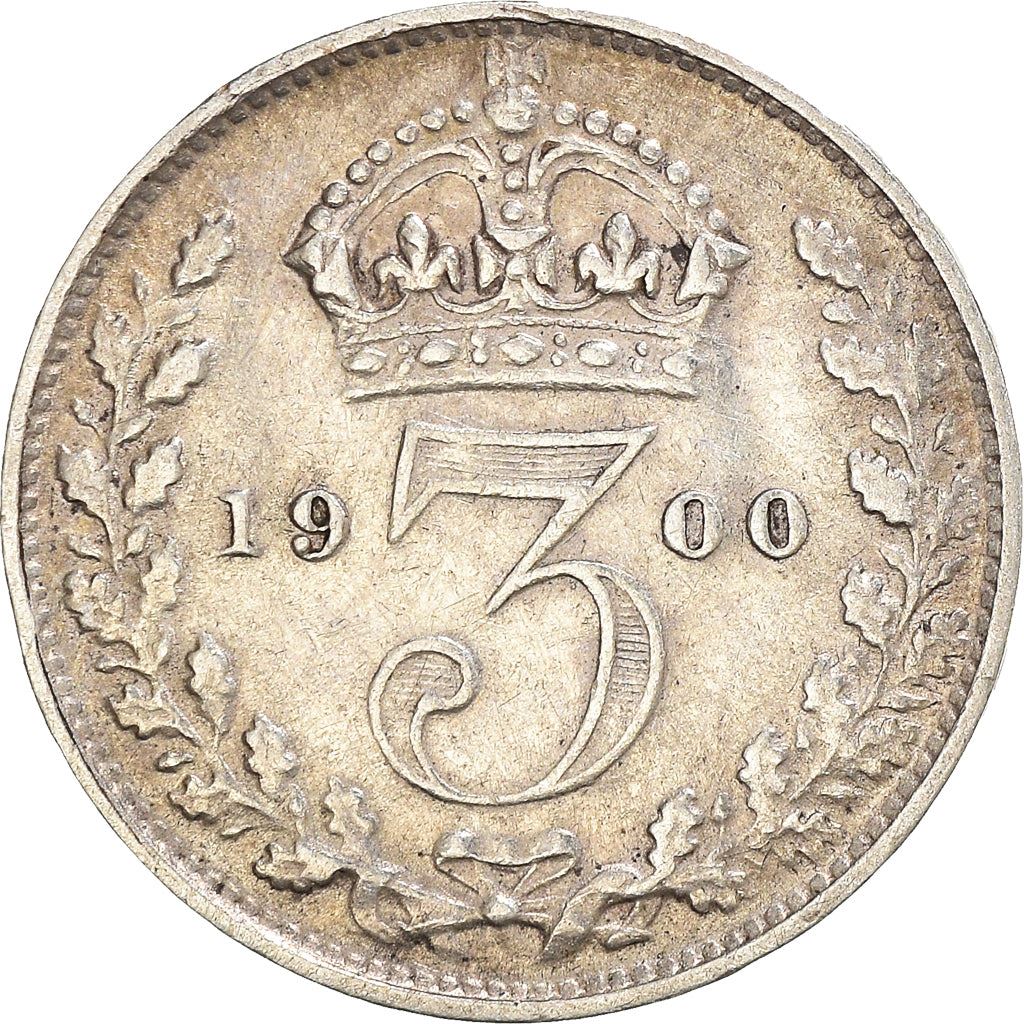 United Kingdom | British 3 Pence Coin | Silver | Queen Victoria | KM777 | 1893 - 1901