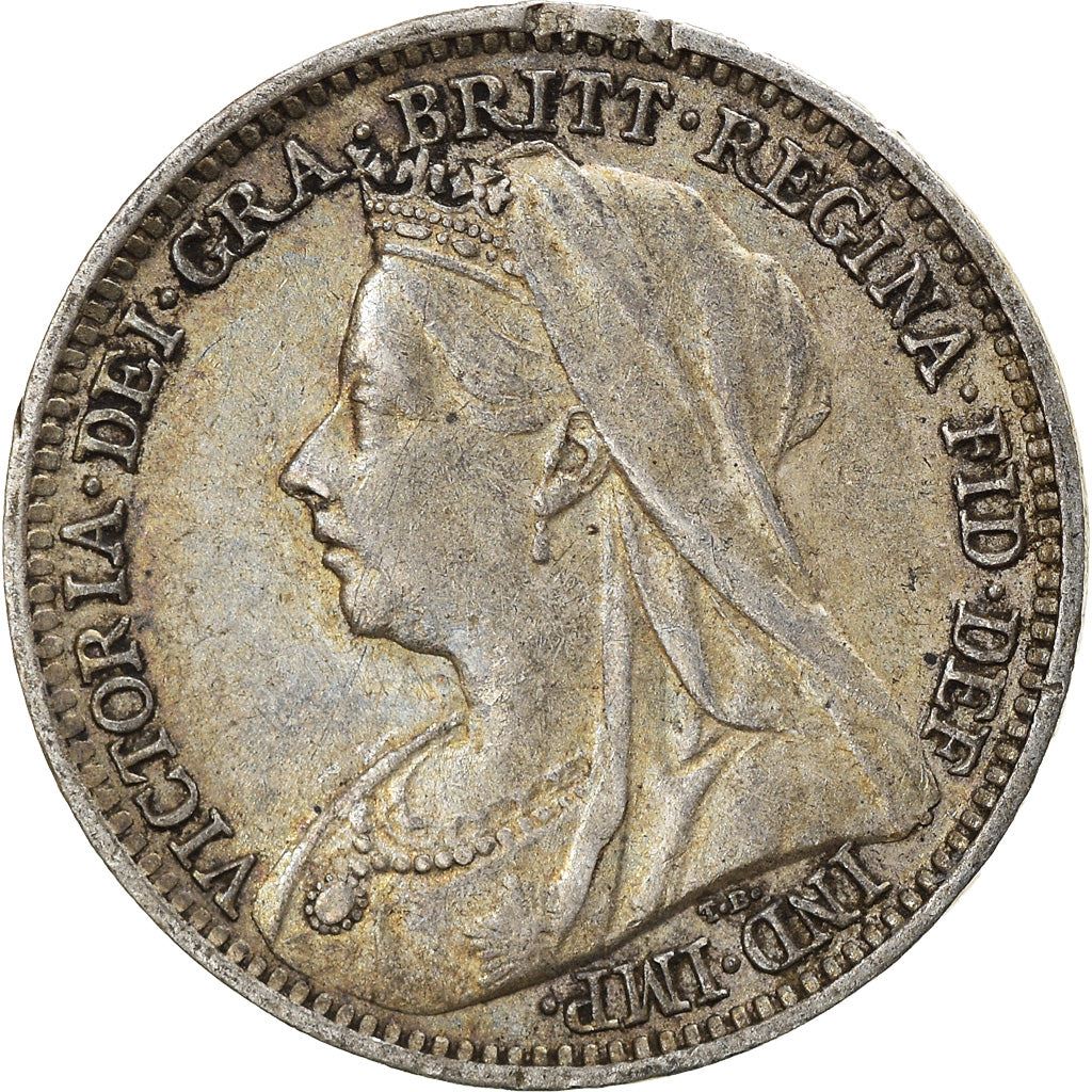 United Kingdom | British 3 Pence Coin | Silver | Queen Victoria | KM777 | 1893 - 1901