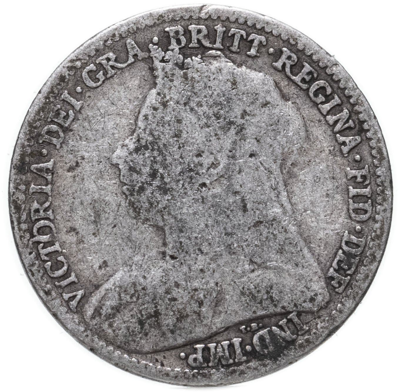 United Kingdom | British 3 Pence Coin | Silver | Queen Victoria | KM777 | 1893 - 1901