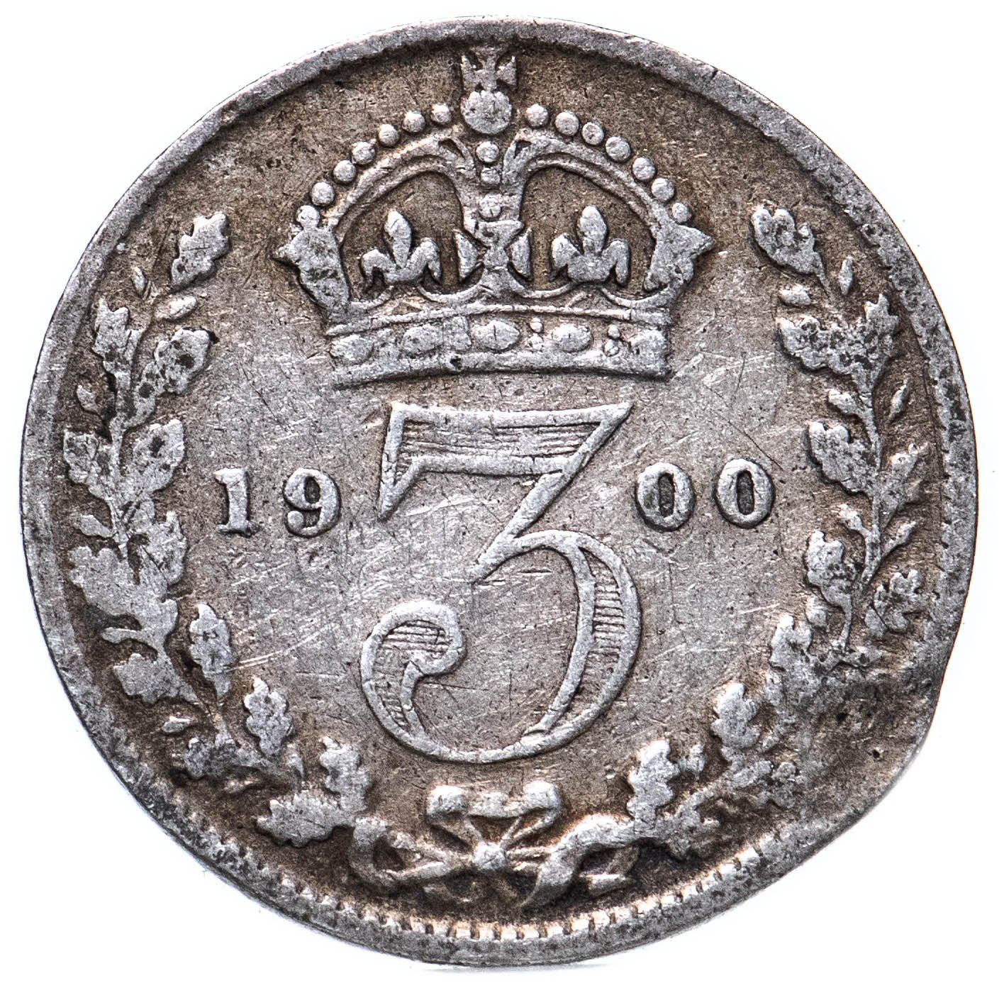 United Kingdom | British 3 Pence Coin | Silver | Queen Victoria | KM777 | 1893 - 1901