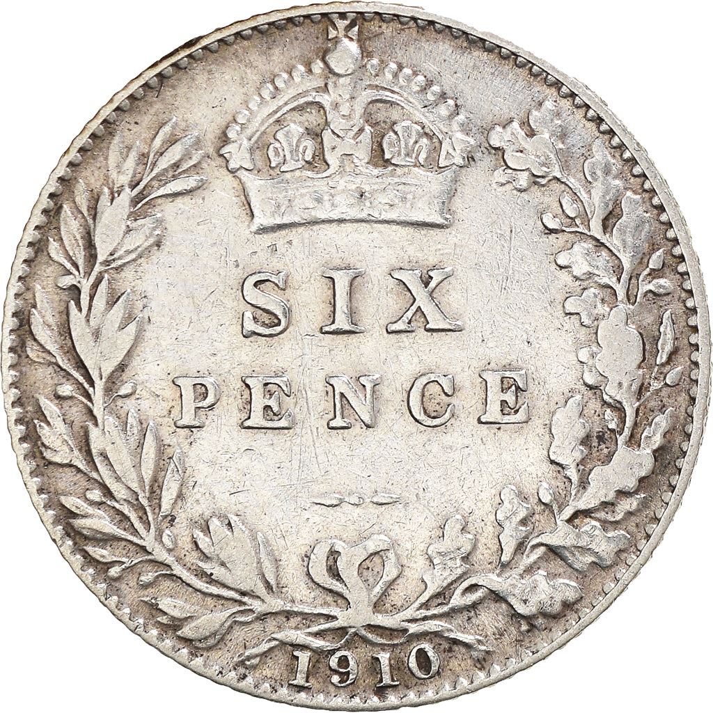 United Kingdom | British 6 Pence Coin | King Edward VII | Silver | KM799 | 1902 - 1910