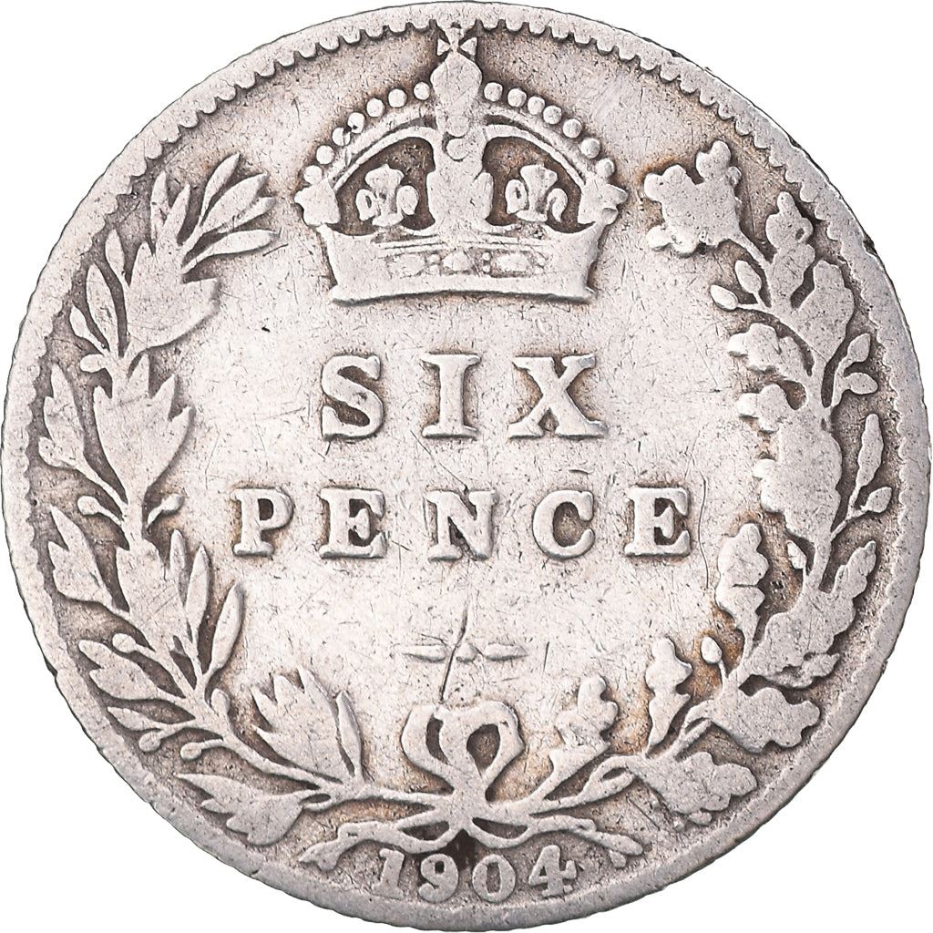 United Kingdom | British 6 Pence Coin | King Edward VII | Silver | KM799 | 1902 - 1910