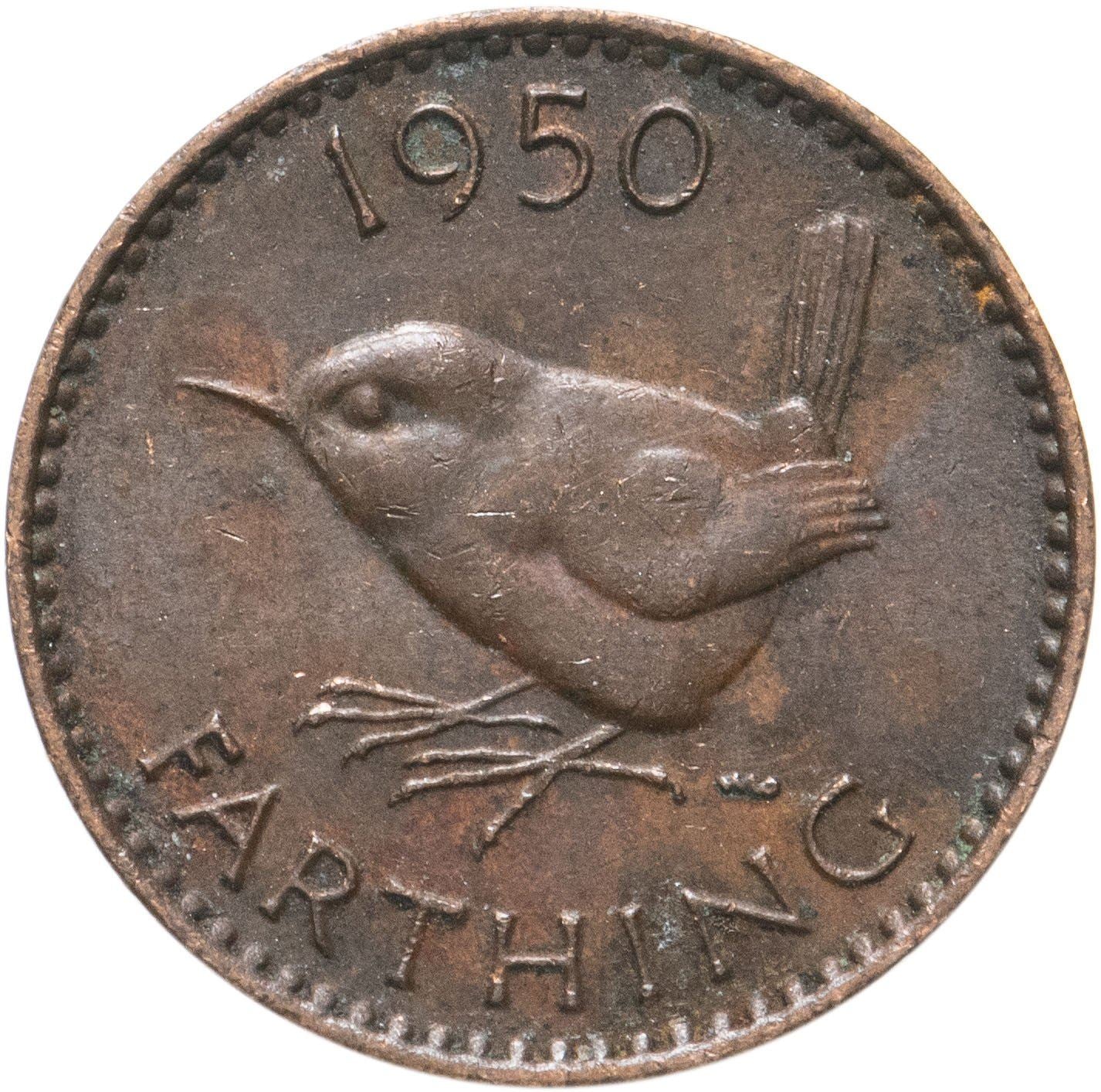 United Kingdom Coin 1 Farthing | George VI without 'IND:IMP' | 1949 - 1952