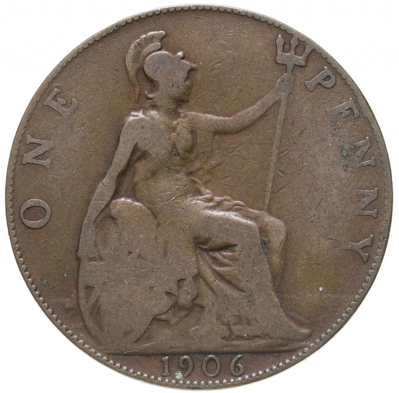 United Kingdom Coin 1 Penny Edward VII 1902 1910