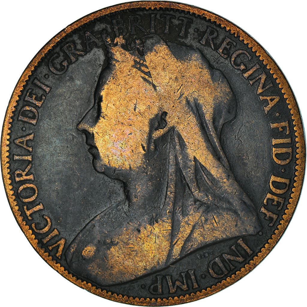 United Kingdom Coin 1 Penny | Victoria 3rd portrait | 1895 - 1901