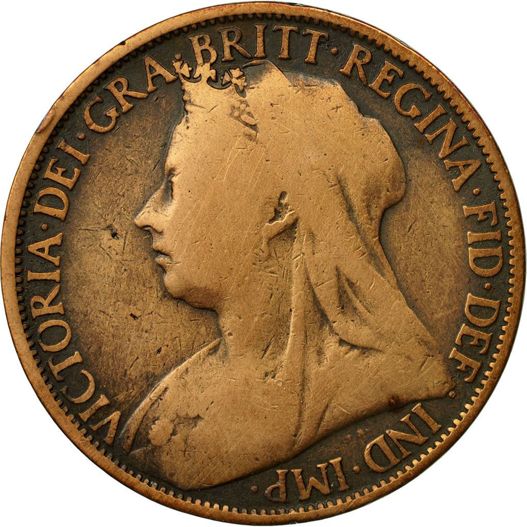 United Kingdom Coin 1 Penny | Victoria 3rd portrait | 1895 - 1901