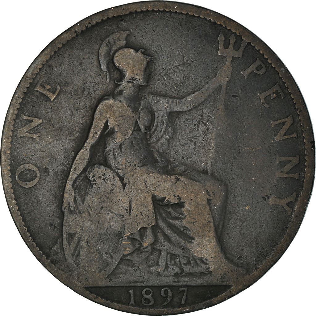 United Kingdom Coin 1 Penny | Victoria 3rd portrait | 1895 - 1901