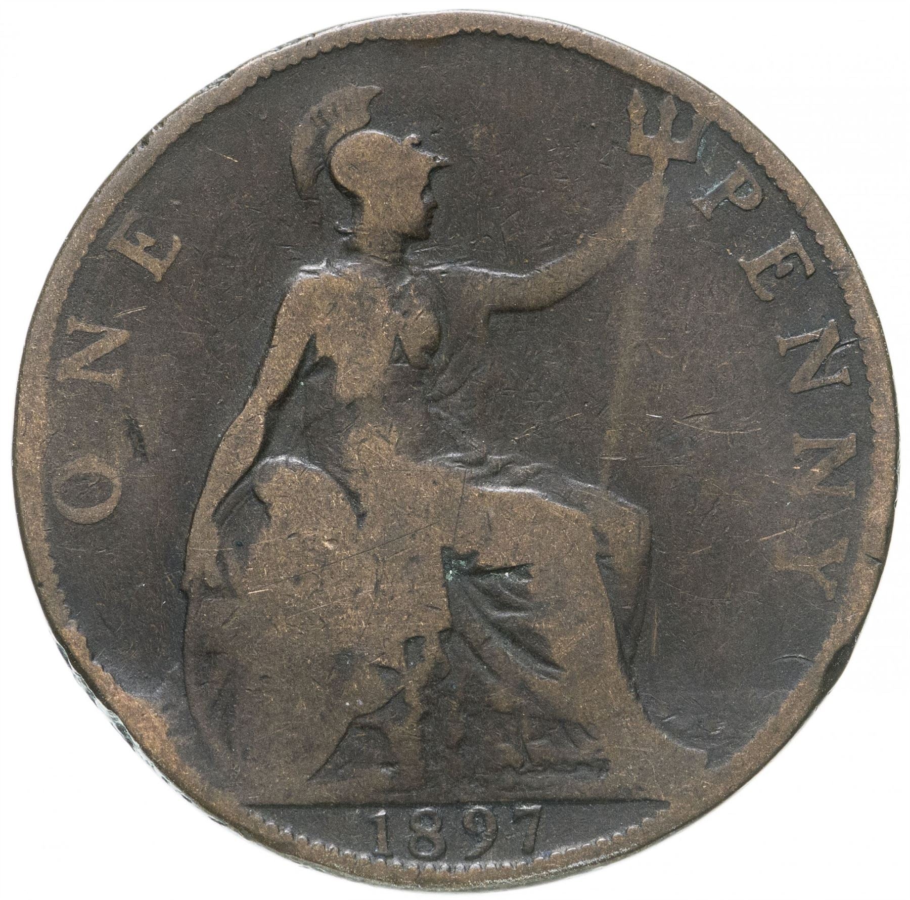 United Kingdom Coin 1 Penny | Victoria 3rd portrait | 1895 - 1901