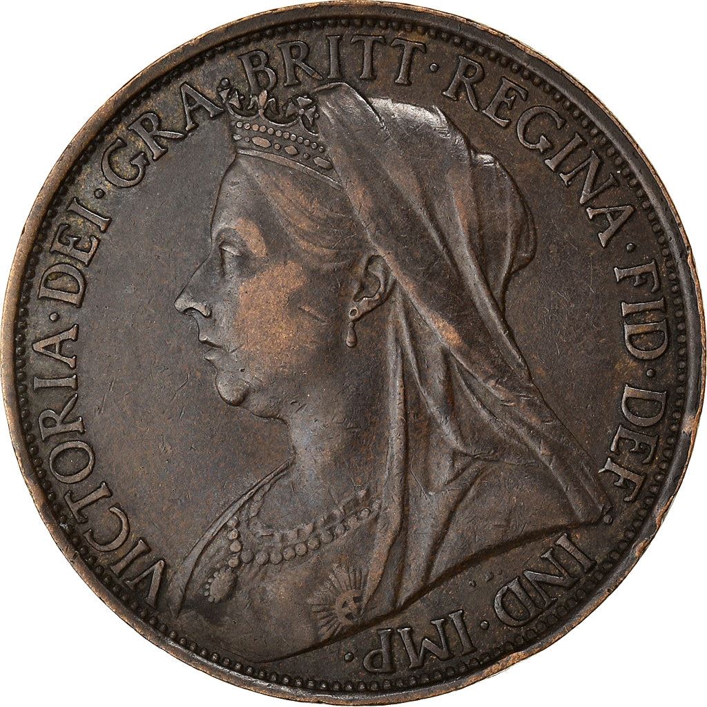 United Kingdom Coin 1 Penny | Victoria 3rd portrait | 1895 - 1901