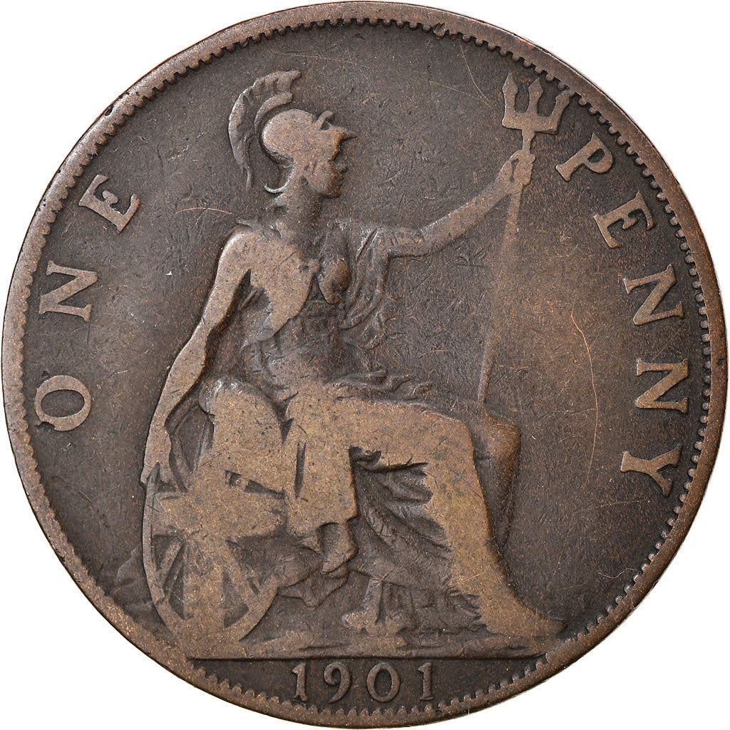 United Kingdom Coin 1 Penny | Victoria 3rd portrait | 1895 - 1901