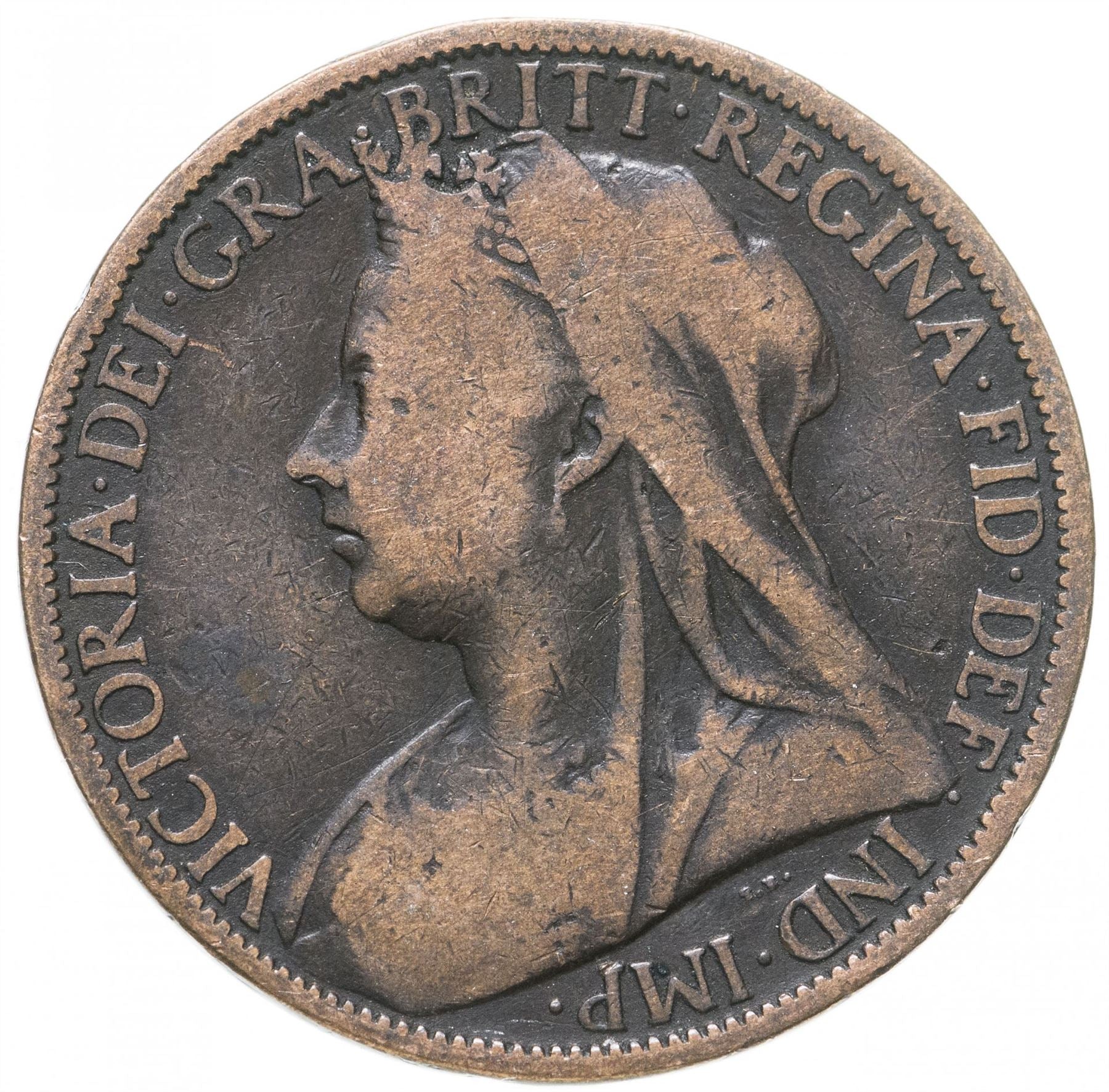 United Kingdom Coin 1 Penny | Victoria 3rd portrait | 1895 - 1901