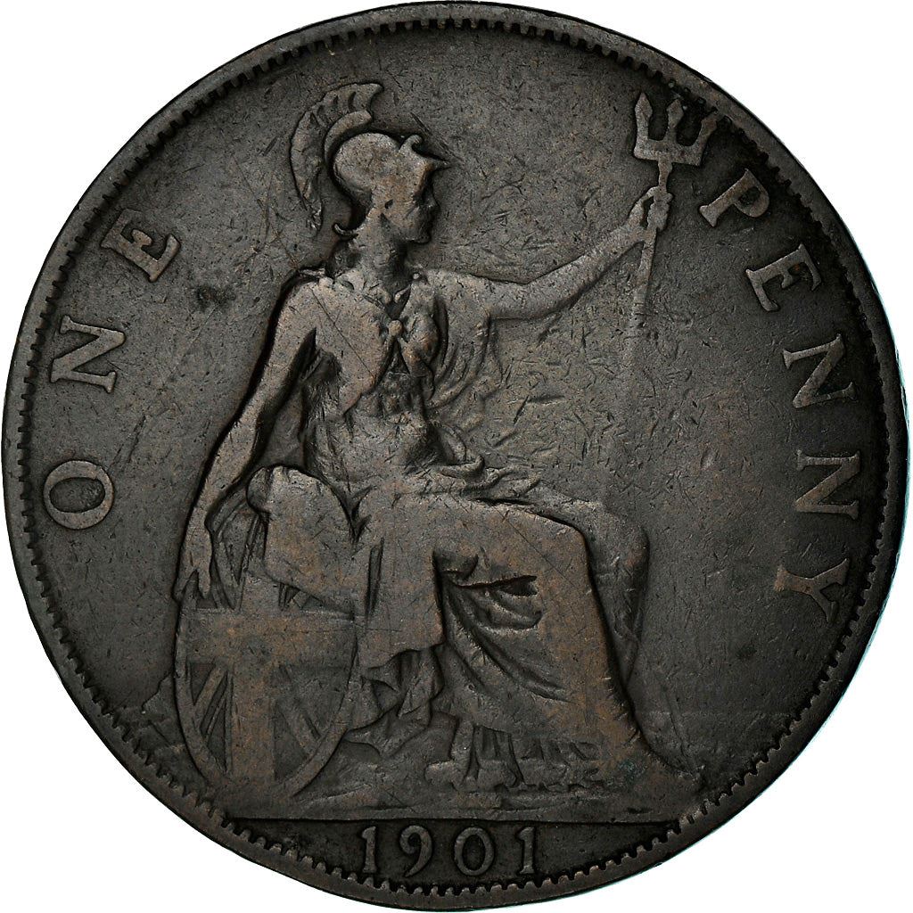 United Kingdom Coin 1 Penny | Victoria 3rd portrait | 1895 - 1901