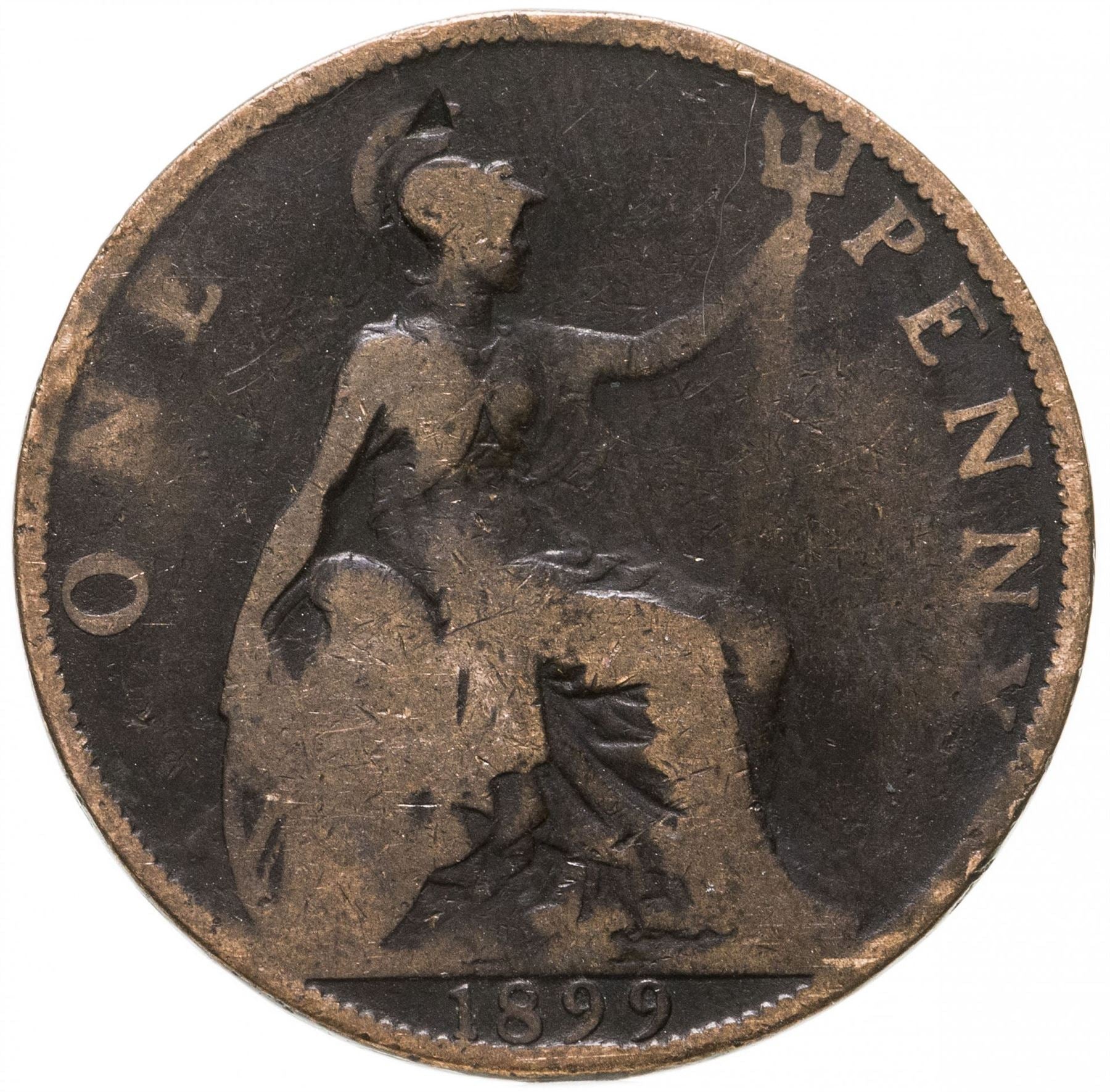 United Kingdom Coin 1 Penny | Victoria 3rd portrait | 1895 - 1901