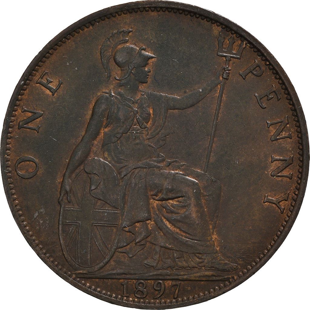 United Kingdom Coin 1 Penny | Victoria 3rd portrait | 1895 - 1901