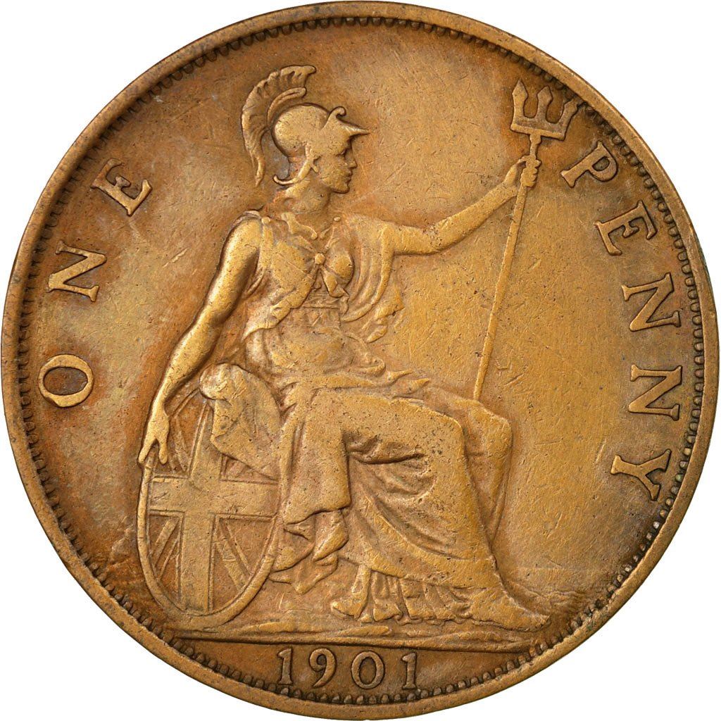 United Kingdom Coin 1 Penny | Victoria 3rd portrait | 1895 - 1901