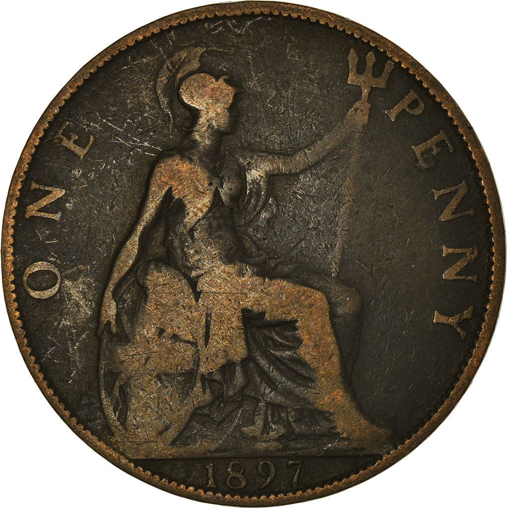 United Kingdom Coin 1 Penny | Victoria 3rd portrait | 1895 - 1901