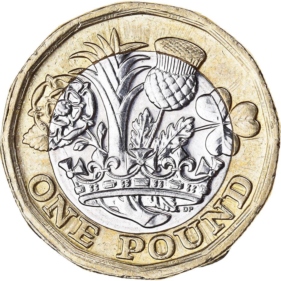 United Kingdom Coin 1 Pound | Elizabeth II 5th portrait | Nations of the Crown | 2016 - 2021