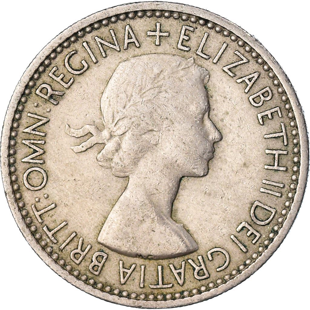 United Kingdom Coin 1 Shilling | Elizabeth II English shield | with 'BRITT:OMN' | 1953