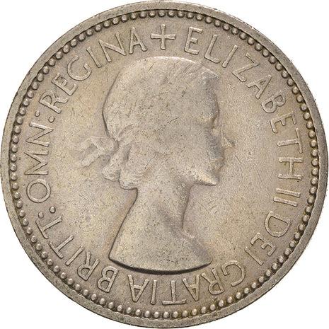 United Kingdom Coin 1 Shilling | Elizabeth II English shield | with 'BRITT:OMN' | 1953