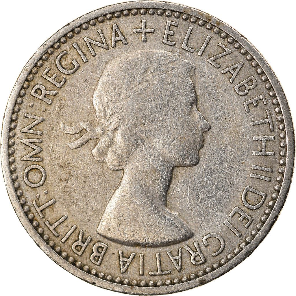 United Kingdom Coin 1 Shilling | Elizabeth II Scottish shield | with 'BRITT:OMN' | 1953