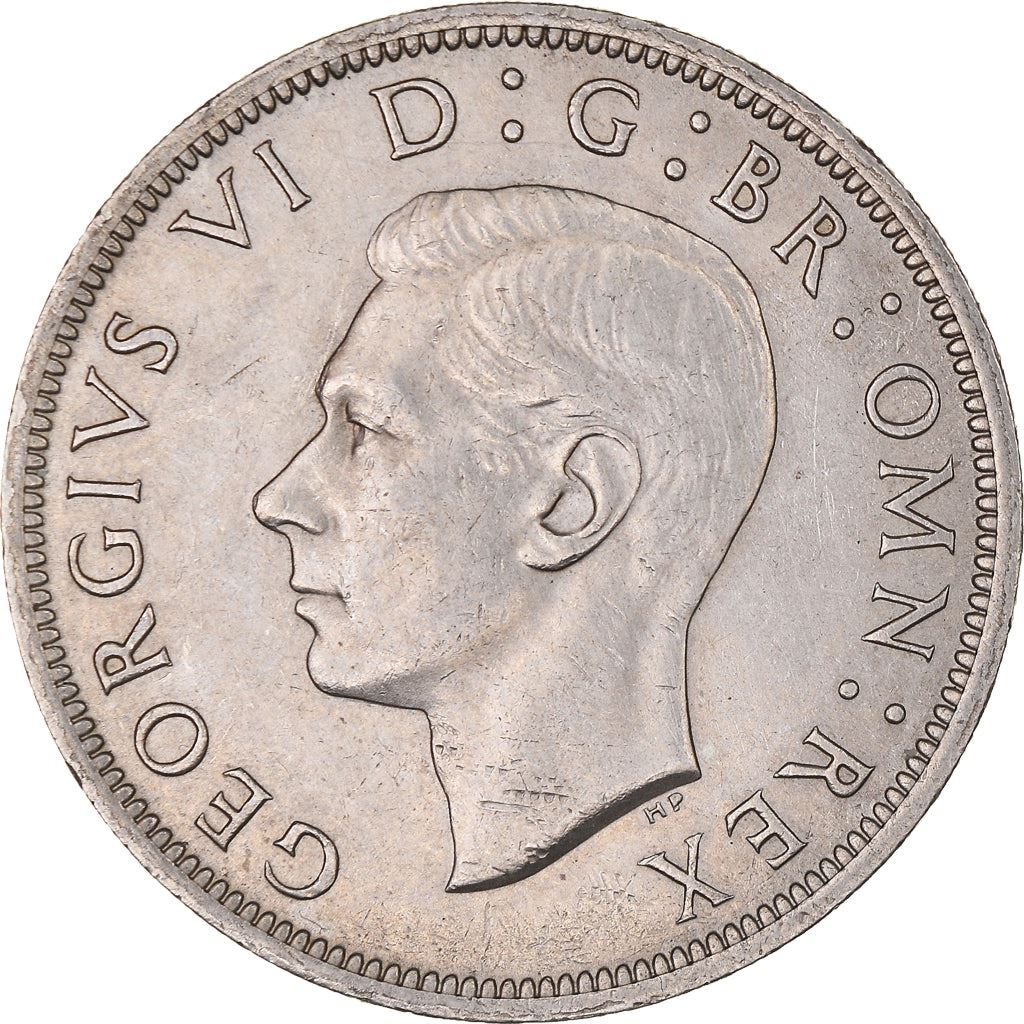 United Kingdom Coin ½ Crown | George VI 2nd type | with 'IND:IMP' | 1947 - 1948