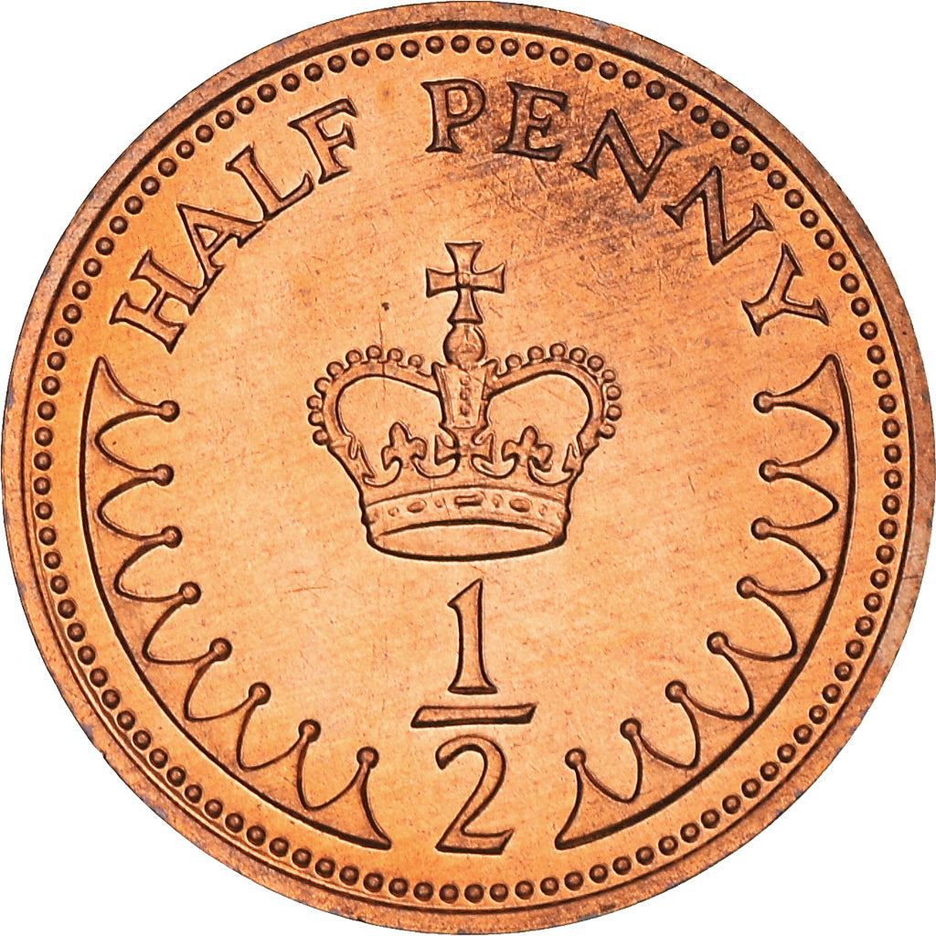 United Kingdom Coin ½ Penny | Elizabeth II 2nd portrait | 1982 - 1984