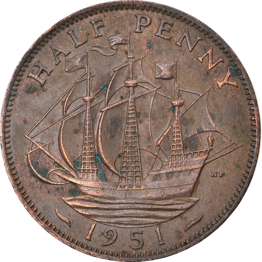 United Kingdom Coin ½ Penny | George VI without 'IND:IMP' | 1949 - 1952