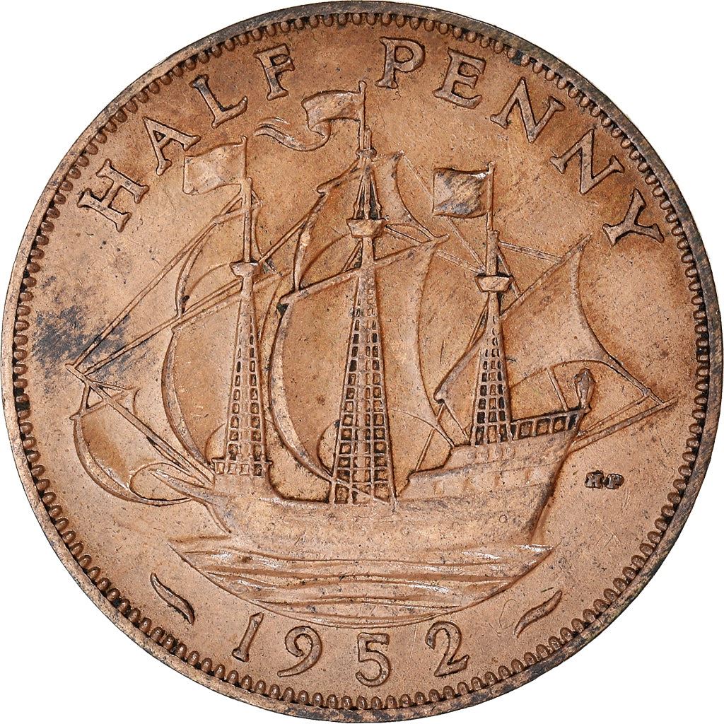 United Kingdom Coin ½ Penny | George VI without 'IND:IMP' | 1949 - 1952