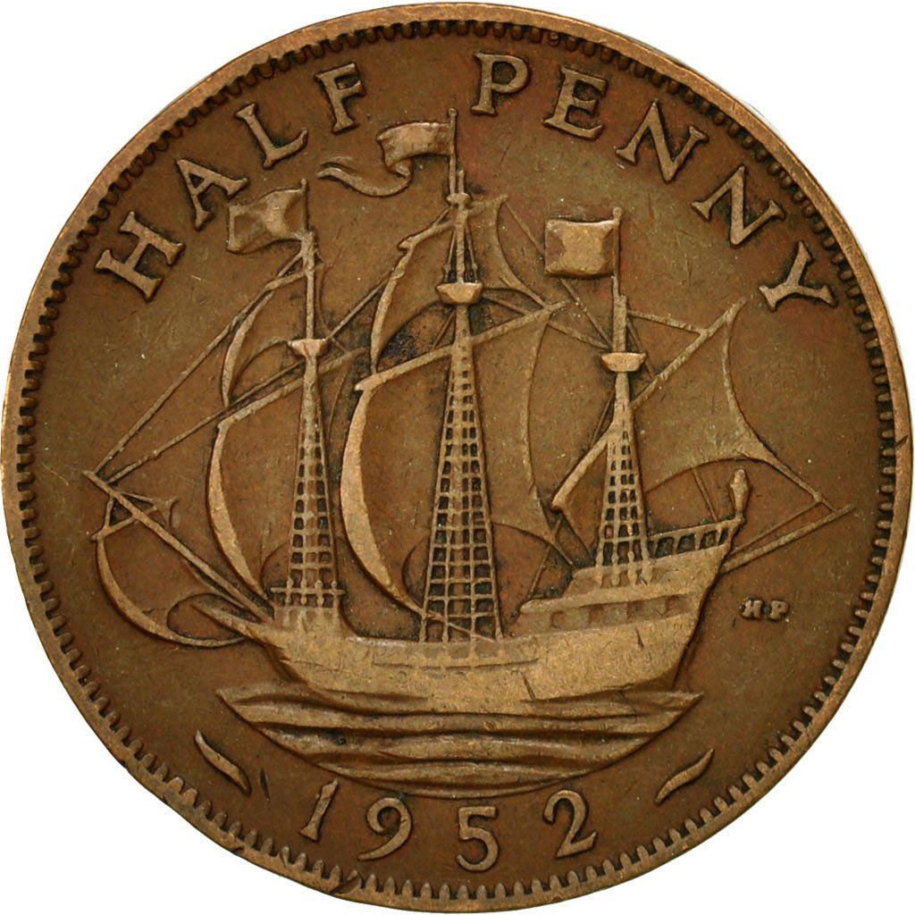 United Kingdom Coin ½ Penny | George VI without 'IND:IMP' | 1949 - 1952