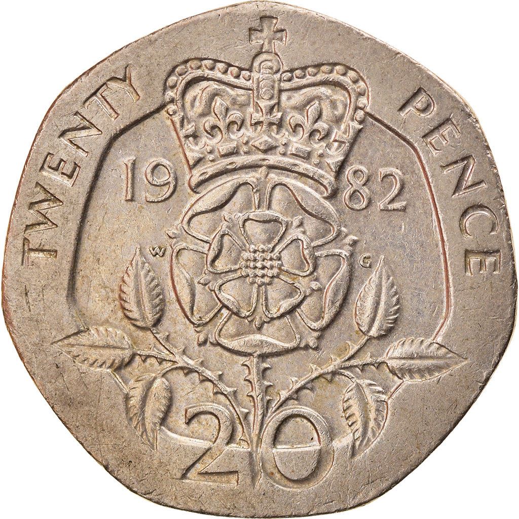 United Kingdom Coin 20 Pence | Elizabeth II 2nd portrait | 1982 - 1984