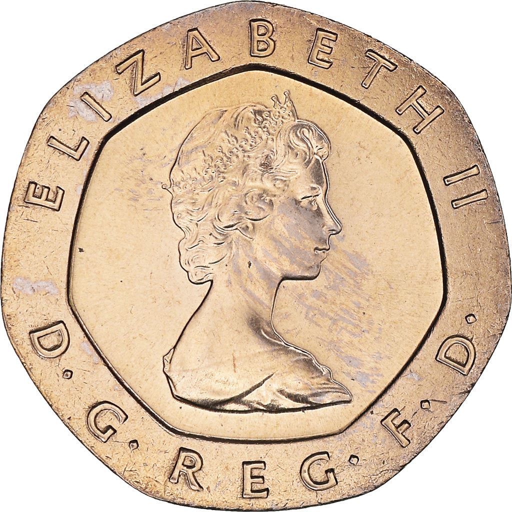 United Kingdom Coin 20 Pence | Elizabeth II 2nd portrait | 1982 - 1984