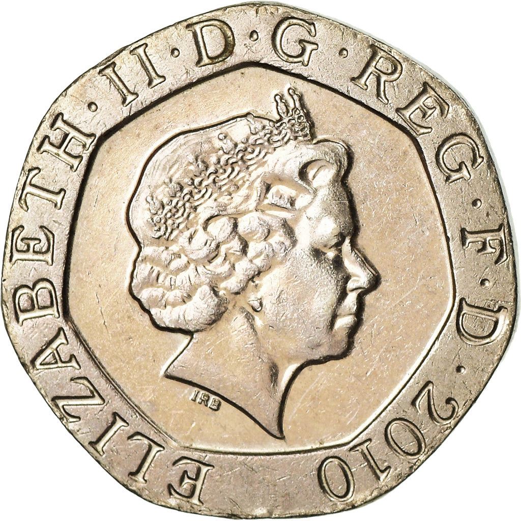 United Kingdom Coin 20 Pence | Elizabeth II 4th portrait | Royal Shield | 2008 - 2015