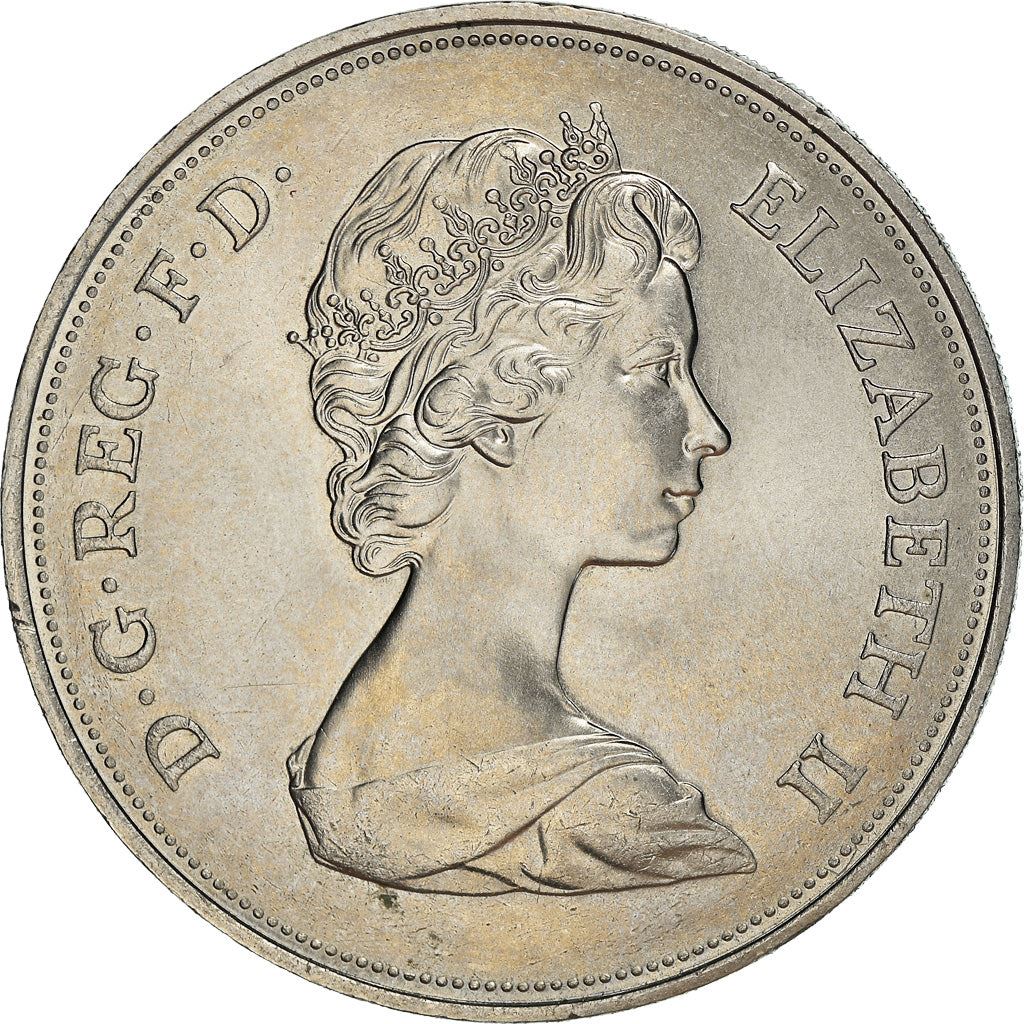 United Kingdom Coin 25 New Pence | Elizabeth II Silver Wedding | 1972