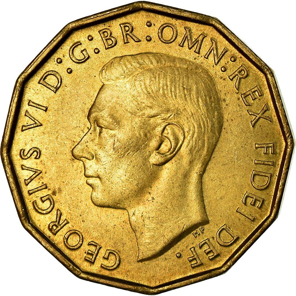 United Kingdom Coin 3 Pence | George VI without 'IND:IMP' | 1949 - 1952