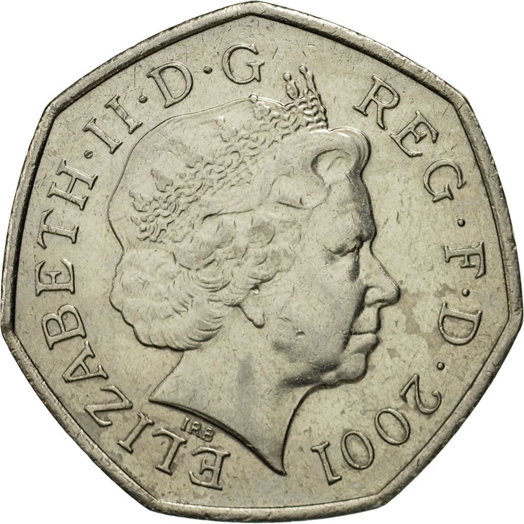 United Kingdom Coin 50 Pence | Elizabeth II 4th portrait | Britannia | 1998 - 2009