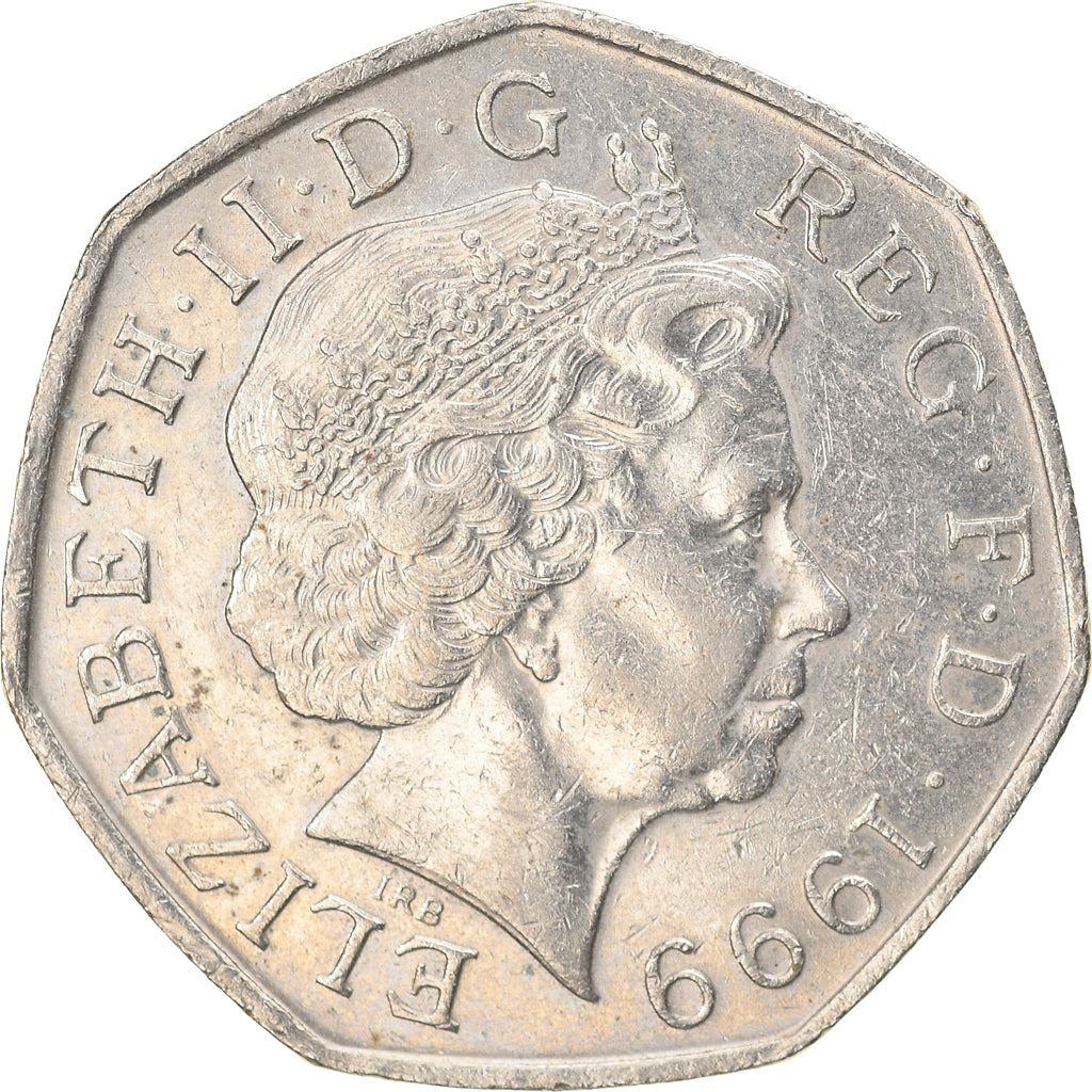 United Kingdom Coin 50 Pence | Elizabeth II 4th portrait | Britannia | 1998 - 2009