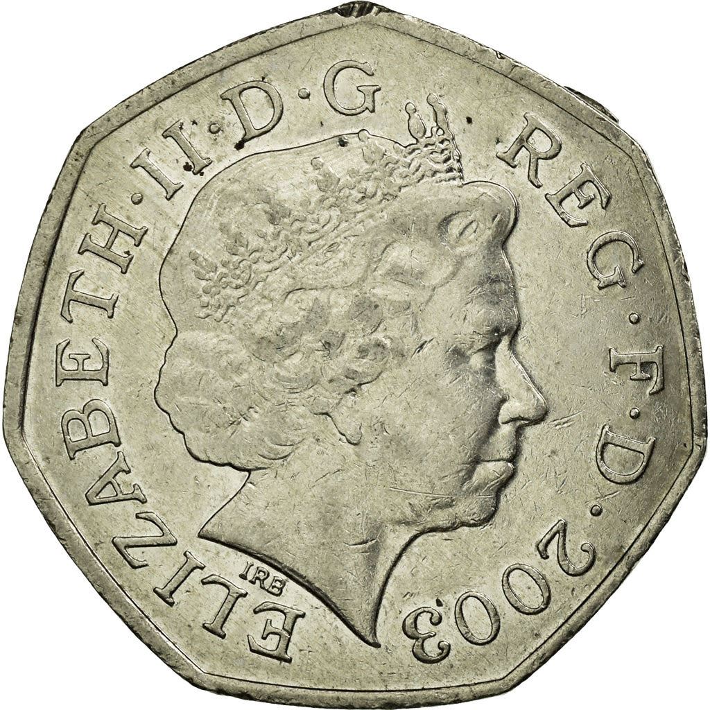 United Kingdom Coin 50 Pence | Elizabeth II 4th portrait | Britannia | 1998 - 2009